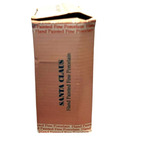 Vintage Holiday Santa Claus Figurine Painted Porcelain 1992 V.M.I. - Picture 9 of 9